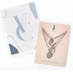 𝅺Vertical Collective Celestial Lariat Necklace  New